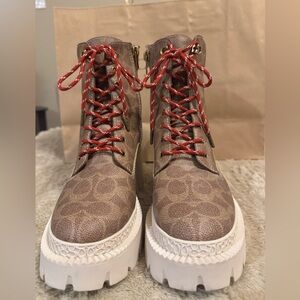 Coach Signature Brown Boots